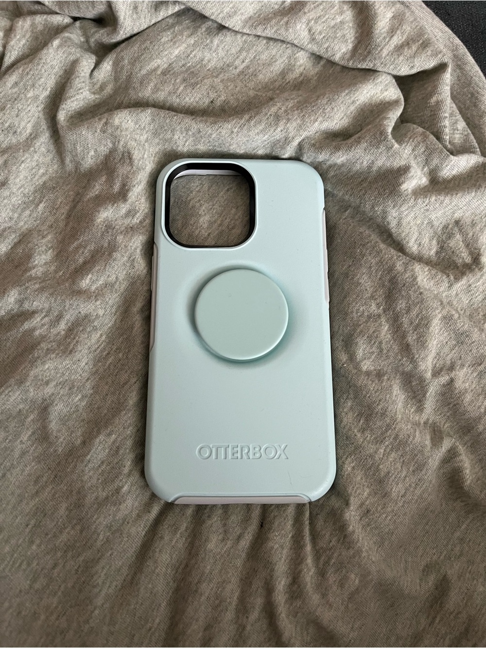 OtterBox Mint Green Protective Phone Case 13 pro with PopSocket